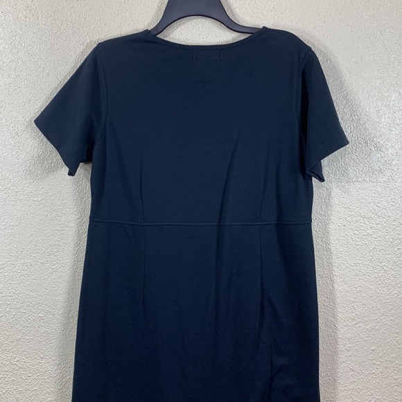 Draper's & Diamonds Black Dress w/Multi-Color Buttons M Petite - Picture 9 of 10